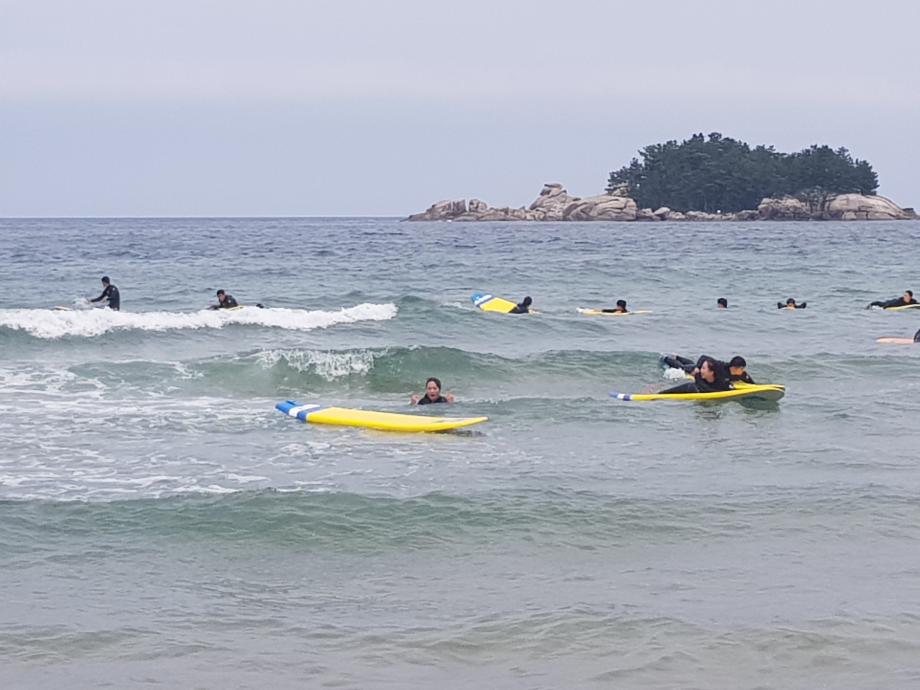 생활체육학전공 등산및캠핑 수업 &#39;서핑&#39; 5